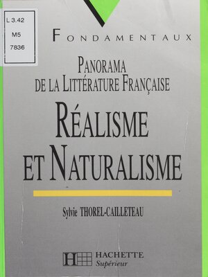 cover image of Réalisme et Naturalisme
